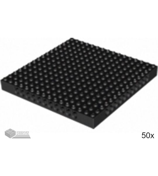 50x LEGO 65803 Technic steen Zwart, 50 stuks
