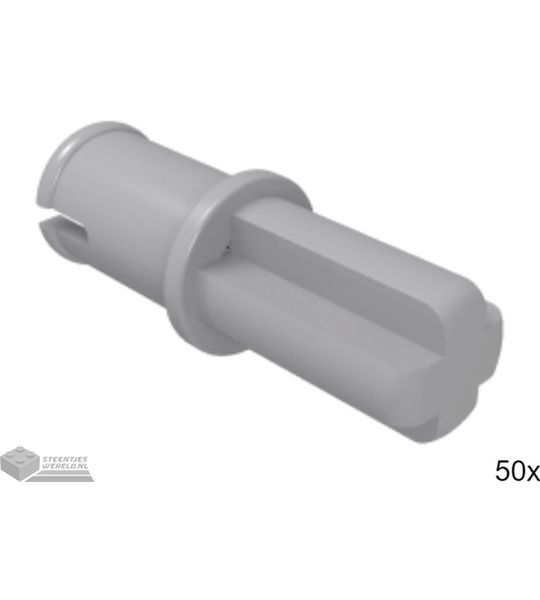 50x LEGO 3749 Technic as Licht blauwgrijs, 50 stuks