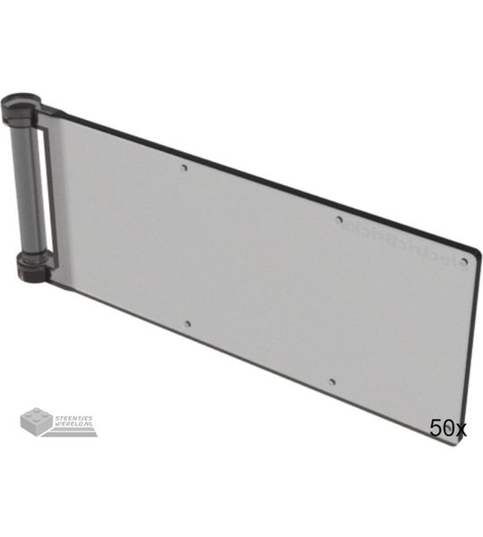 50x LEGO 30292 Doorzichtig zwart, 50 stuks