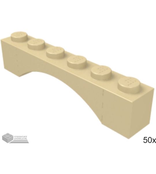 50x LEGO 3455 Tan, 50 stuks