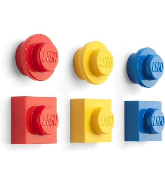 Lego - Magnet Set - Red, Blue, Yellow