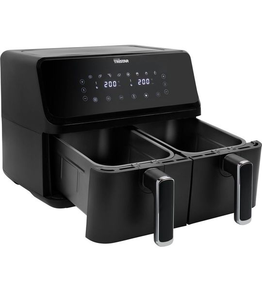 HOMCOM Heteluchtfriteuse, 8,5 liter, friteuse met dubbele kamer, 8-in-1 HOMCOM Heteluchtfriteuse, 8,5 liter, friteuse met dubbele kamer, 8-in-1