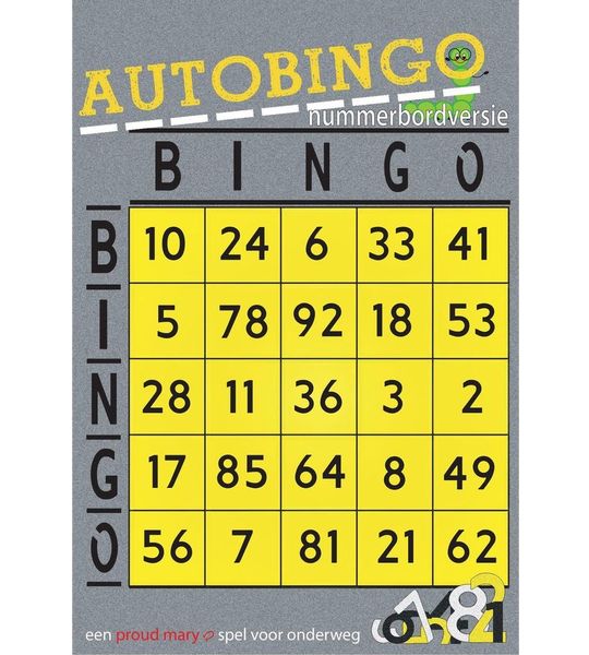Spelletjes voor onderweg - autobingo 2x en een dierenkijk- en tekenspel