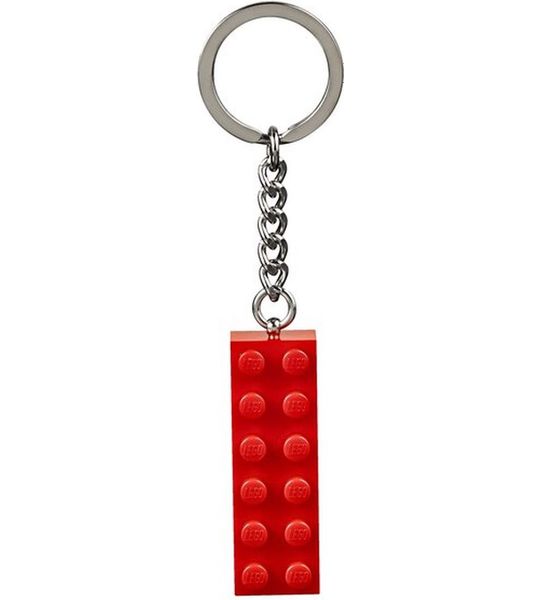 LEGO® EXCLUSIVE LEGO® Stein 2x6 Schlüsselanhänger in Rot - 853960