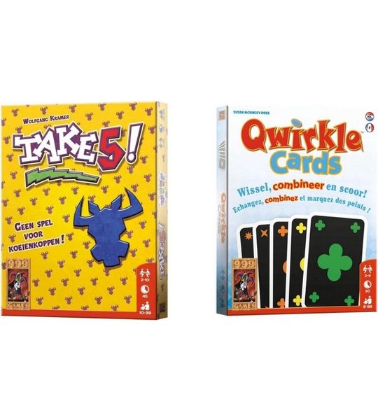 Spellenbundel - Kaartspellen - 2 Stuks - Take 5! & Qwirkle