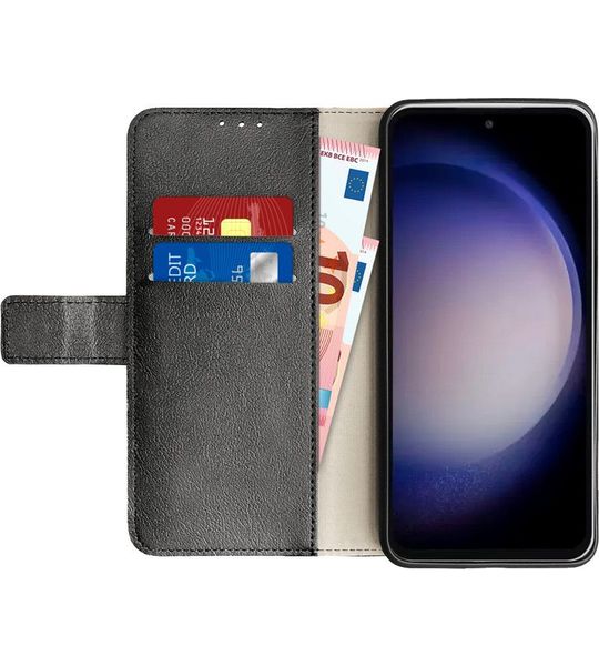 Just in Case Wallet Samsung Galaxy S23 FE Book Case Zwart