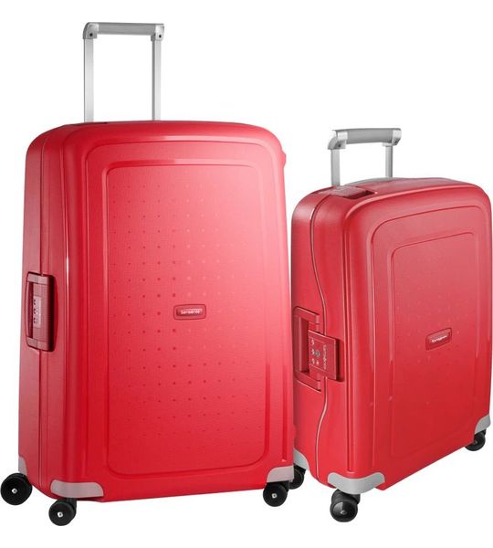 Samsonite S'Cure Spinner 75cm Crimson Red Duo Kofferset