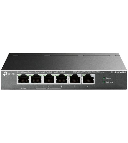 TP-Link TL-SG1006PP Switch Grijs