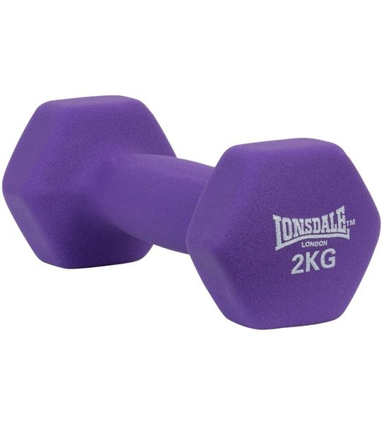 Lonsdale Fitness Weights Neopreen Halter 2kg 1 Eenheid Paars 2 kg