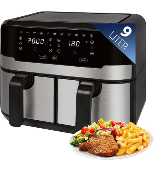 Dubbele Airfryer - Dubbele Mand - Dual Cook - Heteluchtfriteuse