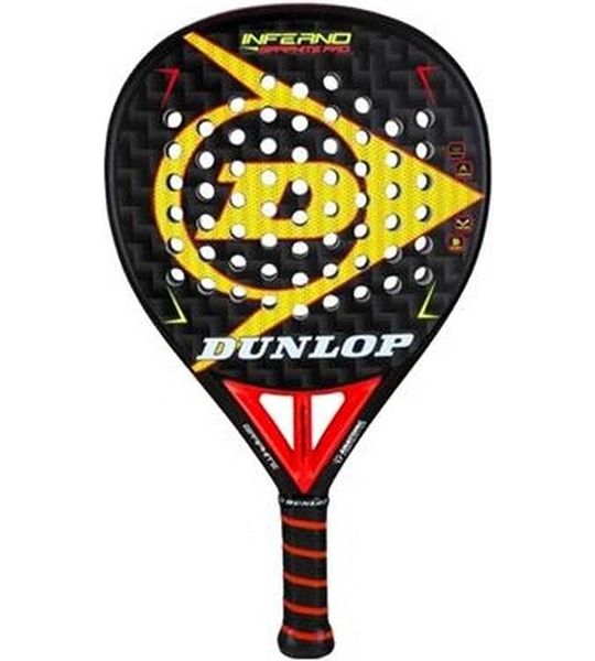 Dunlop Padel Racket Model Inferno Graphite Pro - Zwart/Rood/Geel