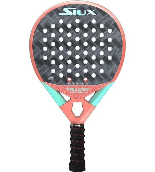Siux Trilogy Lite Air 4 Vrouwen Padelracket Zilver 340-360 gr