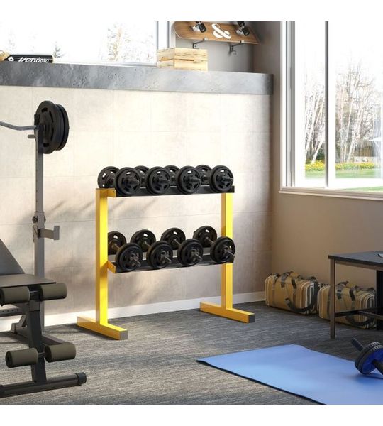 Gewichtenhouder - FitnessGear - Stevig - Multifunctioneel - Zwart