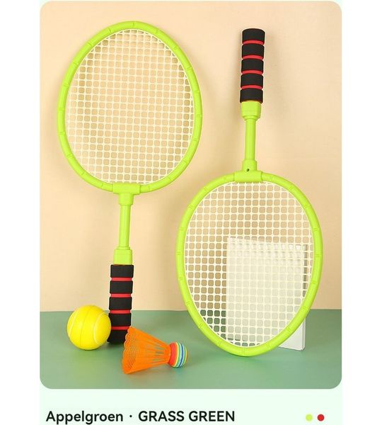 Kindertennisset - Met bal - Groen - Geschikt vanaf 3 jaar