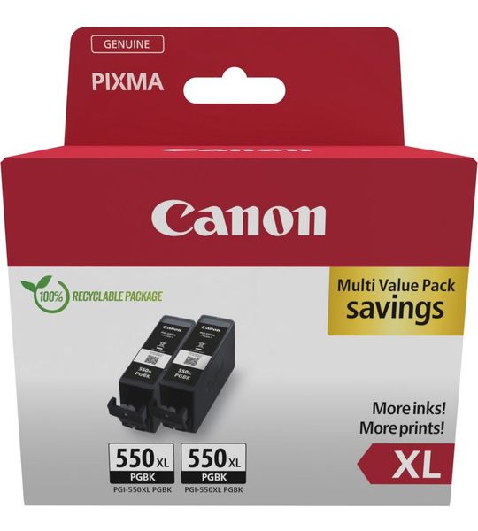 Canon PGI-550XL twinpack zwart