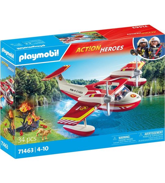 PLAYMOBIL Action Heroes Brandweervliegtuig met blusfunctie - 71463