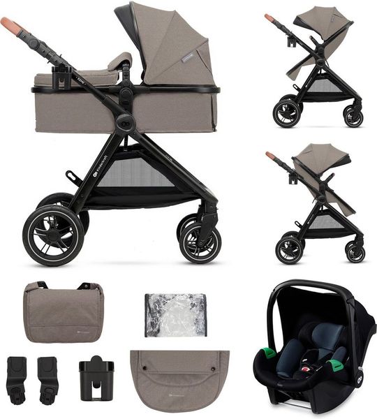 Kinderwagen Kinderkraft Esme 3-in-1 incl. Autostoel Sand Beige
