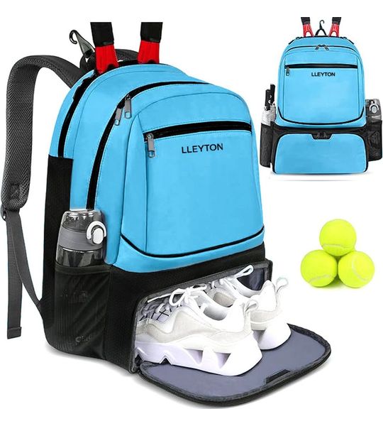 YTONET - Tennistas - Tennisrugzak - Tenniszak - Tennis rugzak - Licht blauw