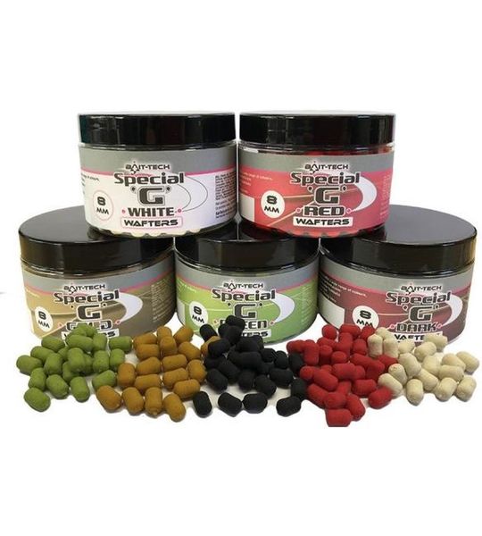 Bait-Tech Special G Dumbells Wafters 8mm (100ml) - Kleur : White