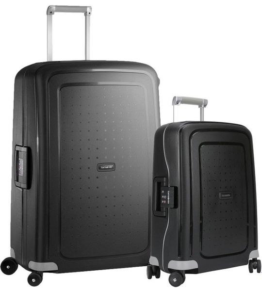 Samsonite S'cure Spinner 55+75cm Black Kofferset
