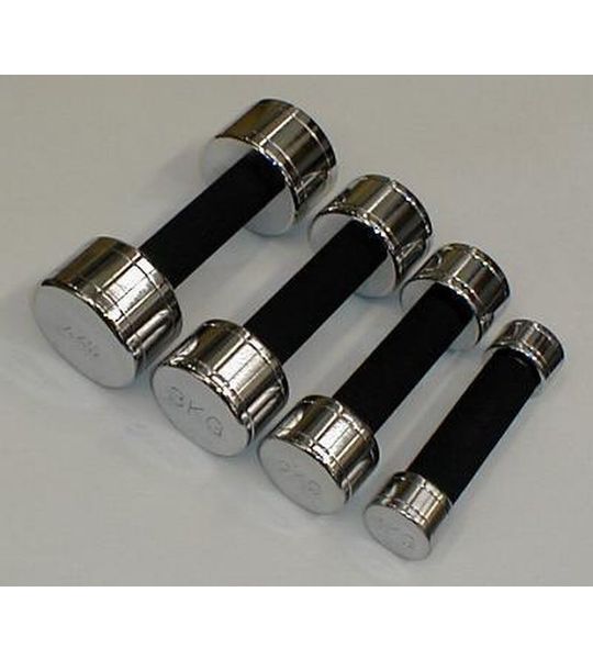 Chromen vuisthalters 2 x 2 kg