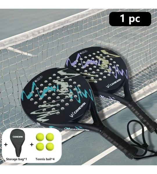 Livano Padel Racket - Padelrackets - Padelracket - Geel Paars