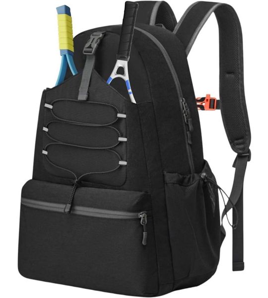 Zavira® Tennistas - Rugzak - Tenniszak - 40 x 23 x 52 cm - Zwart
