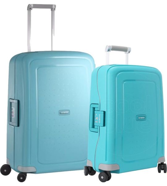Samsonite S'cure Spinner 55+69cm Aqua Blue Kofferset
