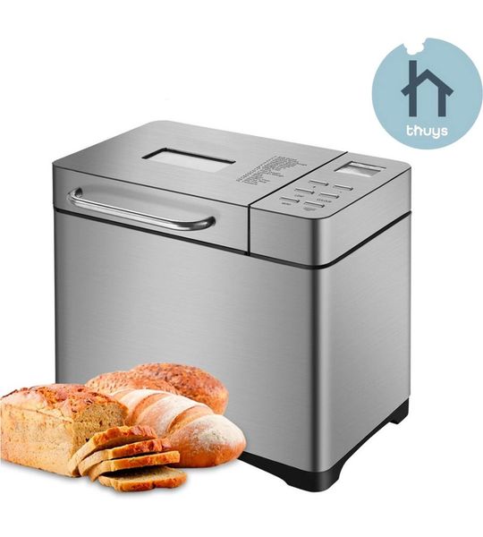 Thuys - Broodmachine - Metallic - 19 in 1 - RVS - Automatisch - 650 Watt
