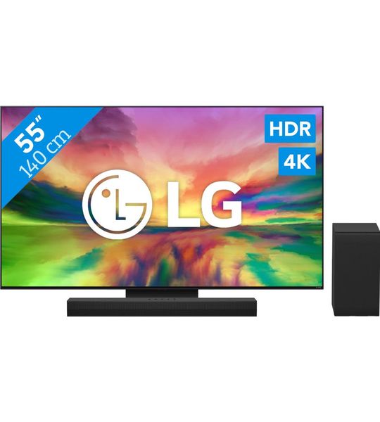 LG 55QNED816RE (2023) + Soundbar