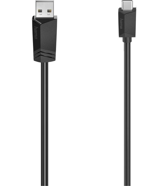 Hama USB kabel Type-C naar USB 2.0 Type-A 480Mbit/s, 1,5m Kabel