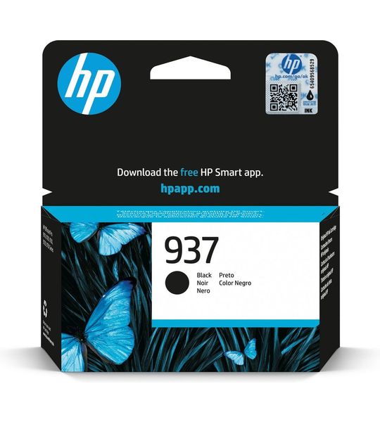 HP 937 Ink Black Blis Zwart