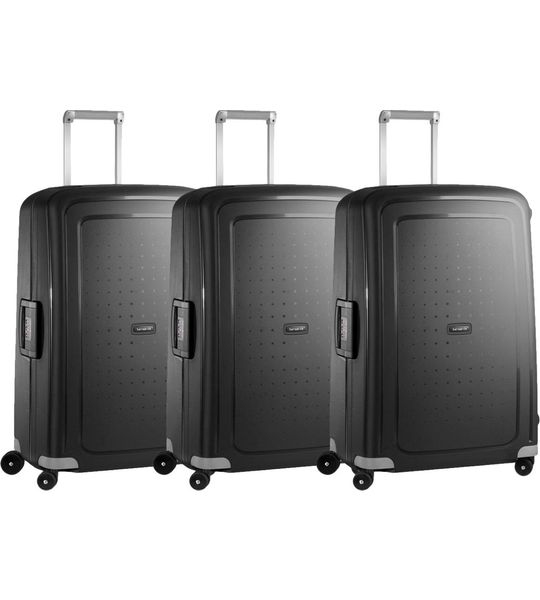 Samsonite S'Cure Spinner 75cm Black Triple Kofferset