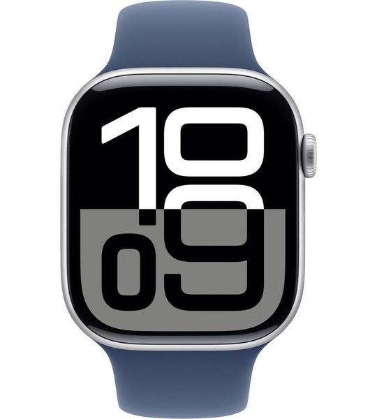 Apple Watch Series 10 4G 46mm Zilver Sportband S/M