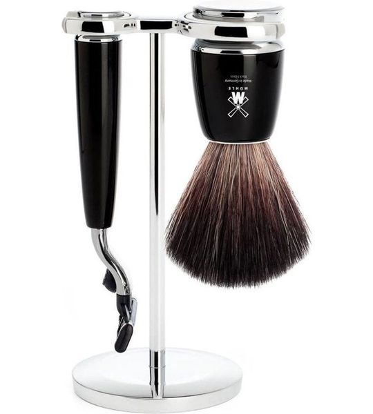 Mühle - Scheerset Rytmo 3-delig - Zwart - Mach3®