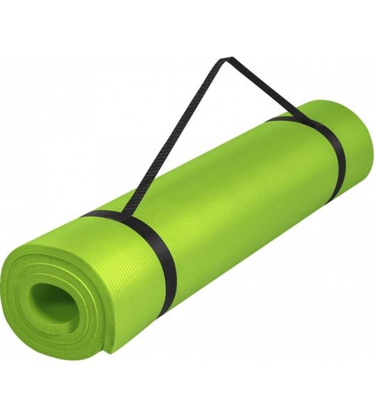 Gorilla Sports Lime groen - Yogamat Deluxe 190 x 60 x 1,5 cm