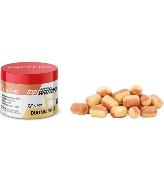 MatchPro Top Dumbells Duo Wafters 12mm 25gr - Smaak : Vanille