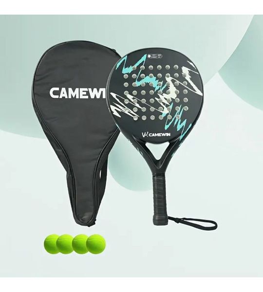 Bovista Padel Racket - Padelrackets - Padelracket - Groen Wit