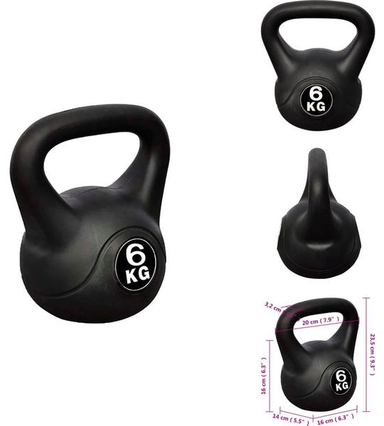 vidaXL Gewicht - Gewichten - Kettlebell - Kettlebells - Kettlebell 6 kg
