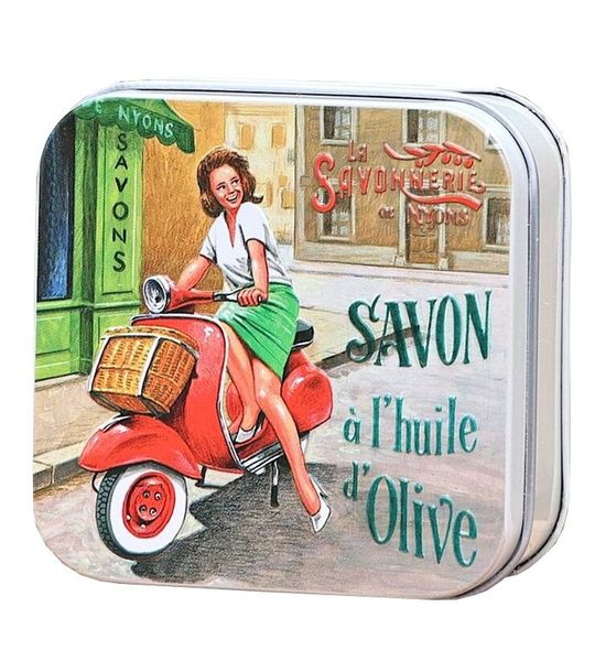 Blikje Savon de Marseille zeep Scooter