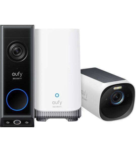 Eufycam 3 + Eufy Video Doorbell E340 + Homebase 3