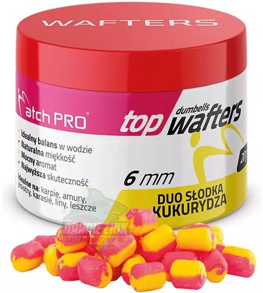 MatchPro Top Dumbell Duo Wafters 6mm 20gr - Smaak : Mango