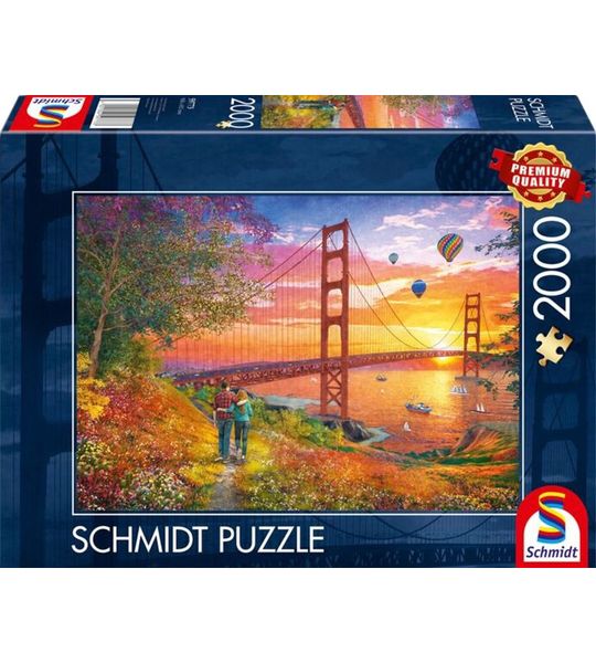 Wandeling naar de Golden Gate Bridge - 2000 stukjes - Puzzel