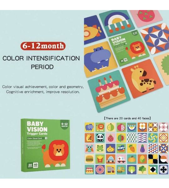 Baby Vision I Trigger Cards I 6-12 maanden I Educatief