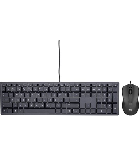 HP Pavilion Bedraad Toetsenbord 300 QWERTY + HP 100 Bedrade Muis