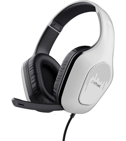 Trust GXT 415 Zirox Over-ear gamingheadset Headset Wit