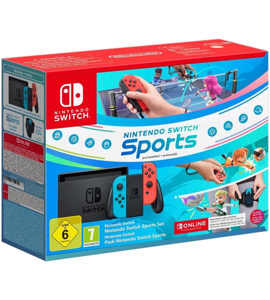 Nintendo Switch Rood En Blauw - Sports + 12 Maanden Nintendo Online