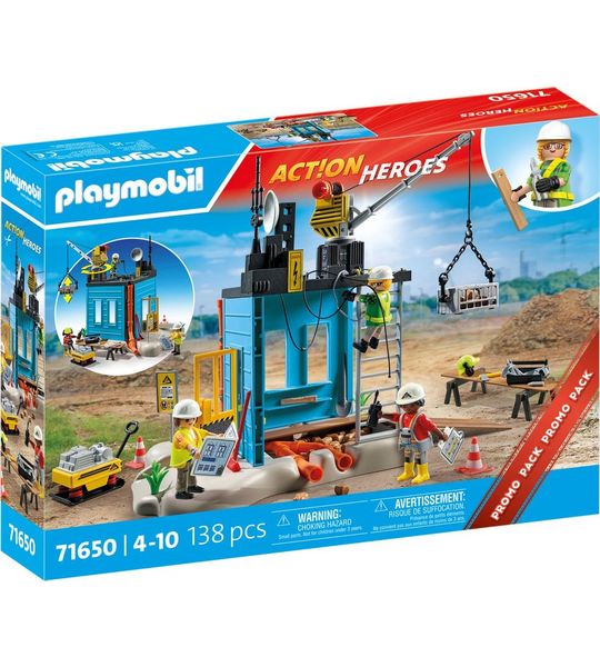 PLAYMOBIL Action Heroes PROMO Bouwplaats - 71650