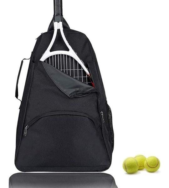 Zavira® Tennistas - Rugzak - Tenniszak - Rits - Zwart