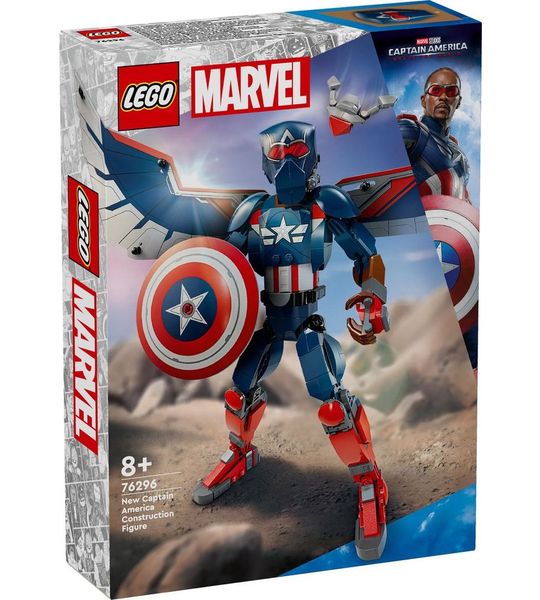 LEGO Marvel Nieuwe Captain America bouwfiguur - 76296
